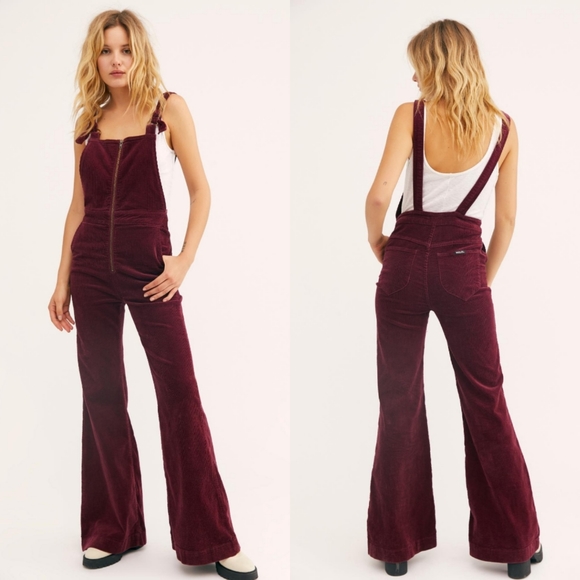 Free People Pants - Free People Rolla's Eastcoast Corduroy Flare Overalls